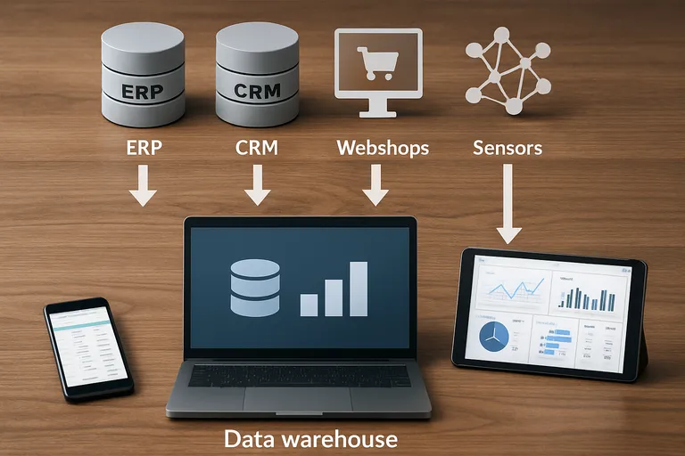 Belangrijkste onderdelen van een BI-omgeving