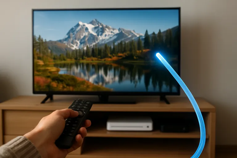 Wat is glasvezel en TV